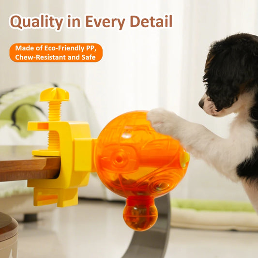 Pet Self-Service Feeder Dog Feeder Ball, Slow Food Dispenser Toy Pet Reward Machine for Small Dogs & Cats Anti-Gulping
