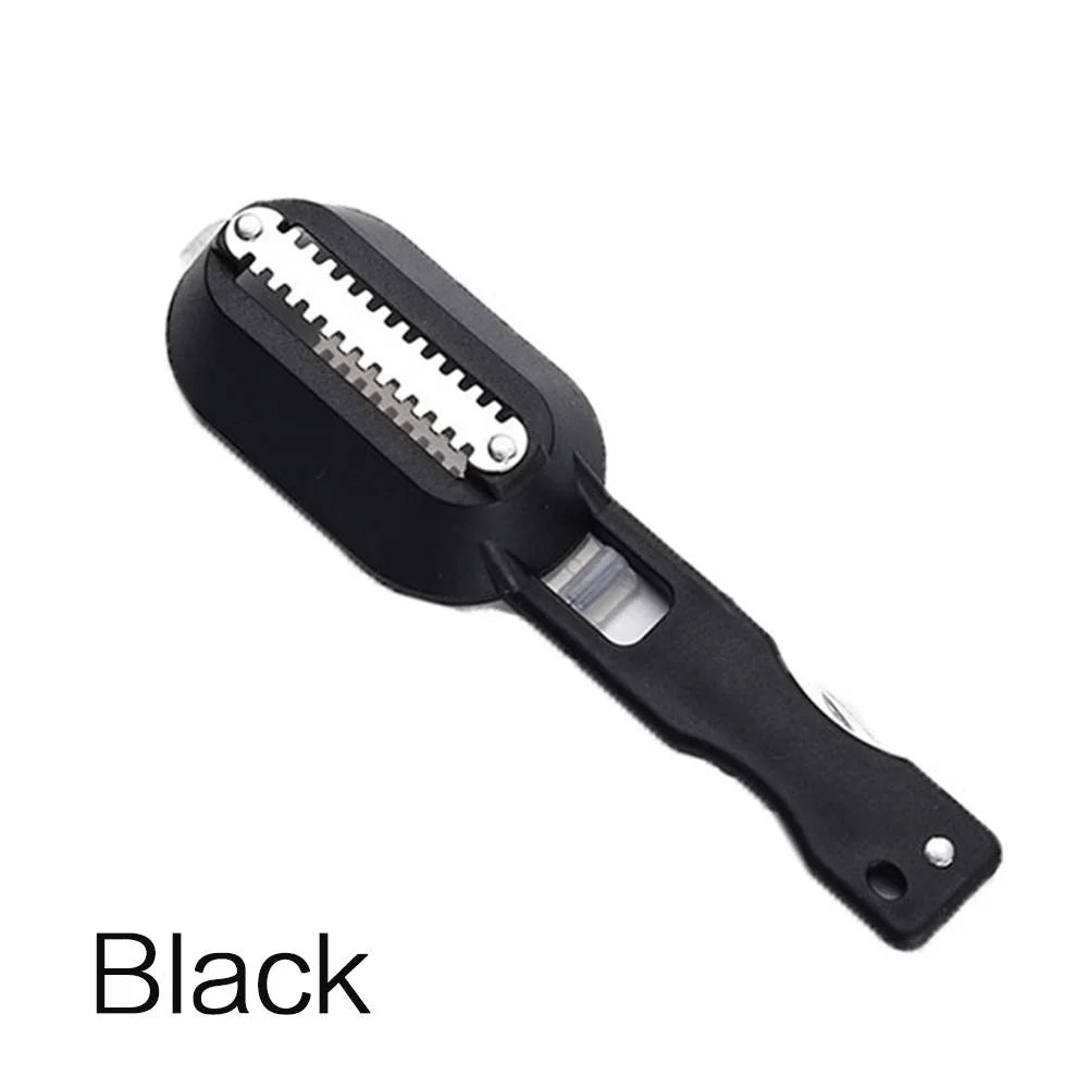 Fish Skin Brush Fast Remove Fish Scale Scraper Planer Tool Fish Scaler Fishing Knife Cleaning Tools Kitchen Cooking Accessorie