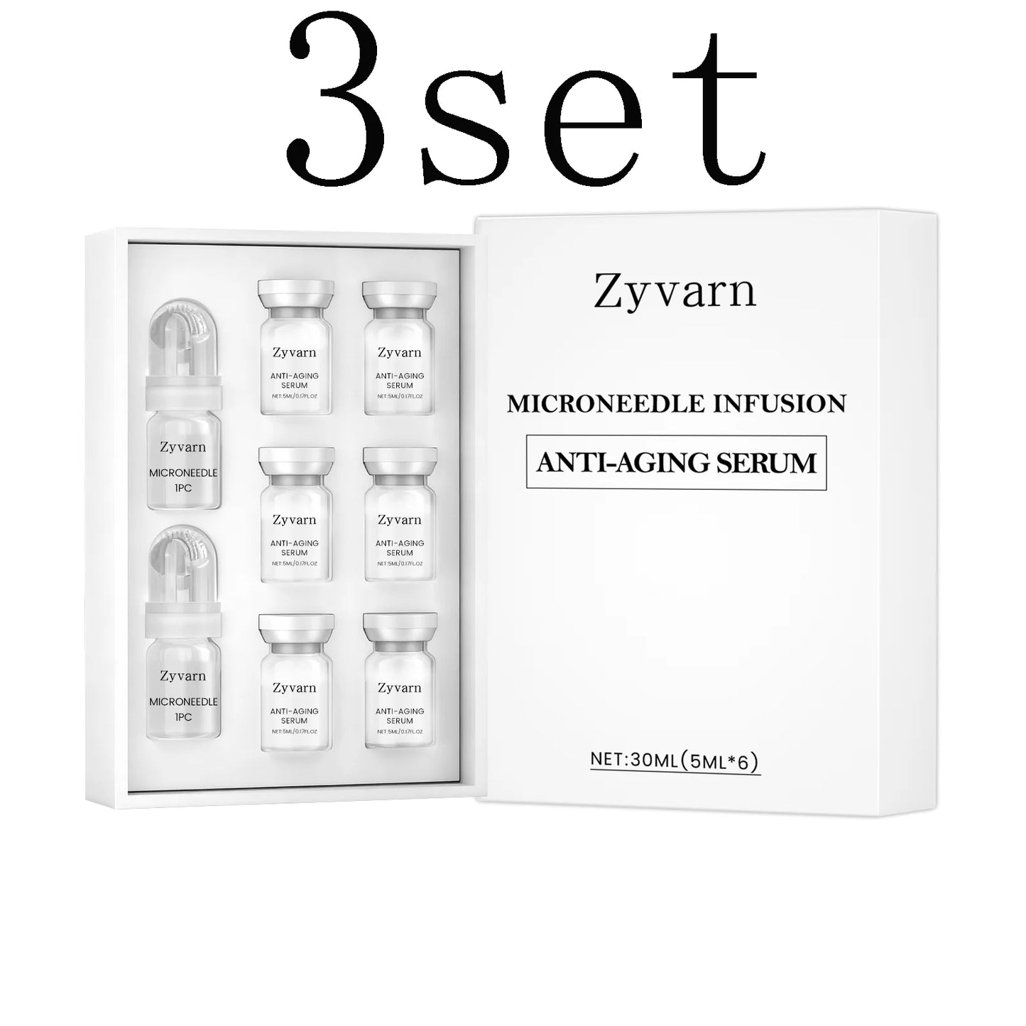 Facial Serum Roller Kit - Gentle Nourishing Formula for Delicate Skin, Improves Elasticity for Daily Skin Maintenance