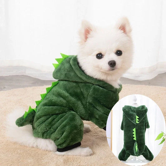 Pet Clothes for Small Medium Dogs Flannel Dog Jumpsuits Soft Comfortable Winter Warm Dog Cat Costume Chihuahua Teddy Pet Coats