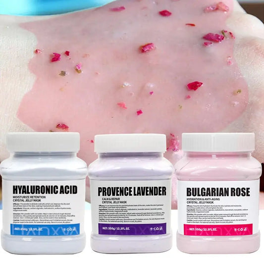 Jelly Mask for Facial Professional Rose Smooth Face Mask Skin Care, Hydrated Nourished Hydro Jelly Mask Powder,Gel Peel Off Mas
