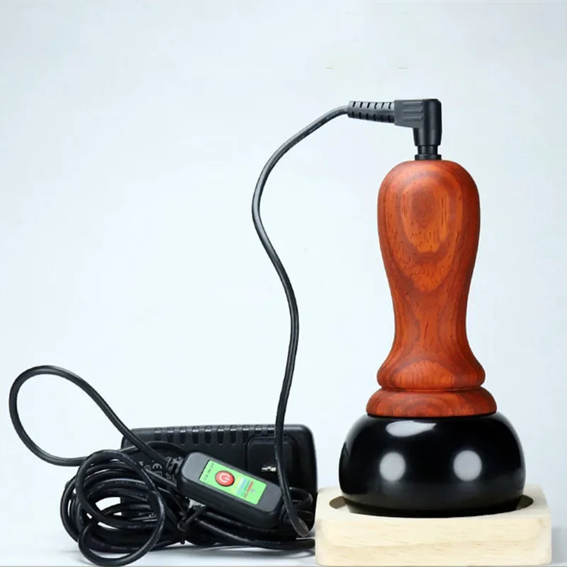 Hot Stone Electric Warm Moxibustion Massager For Face Lift Wrinkle Removal Firming Back Body Gua Sha Massage Meridian Dredge