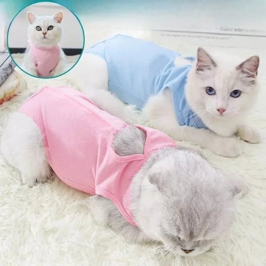 Pet Anti-licking Sterilization Cat Surgery Suit for Small Medium Dog Vest Four-legged Jumpsuit Puppy Kitten Clothes Chihuahua