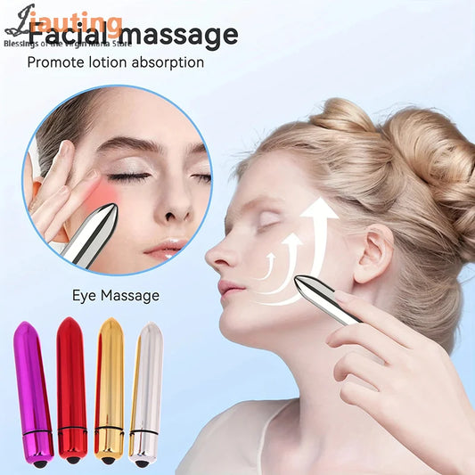 Mini Vibrating Massager Facial And Eye Massage Treatment Promotes Lotion Absorption Portable For Home And Travel Beauty Tool