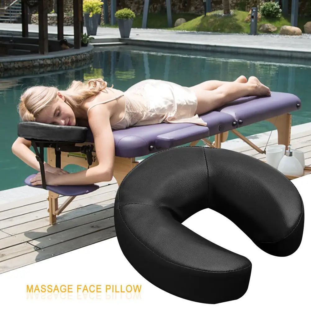 Face Pillow Memory Foam Neck Pillow U Shape Pillow Massage Universal Headrest Face Cushion Soft Cervical Orthopedic Pillow