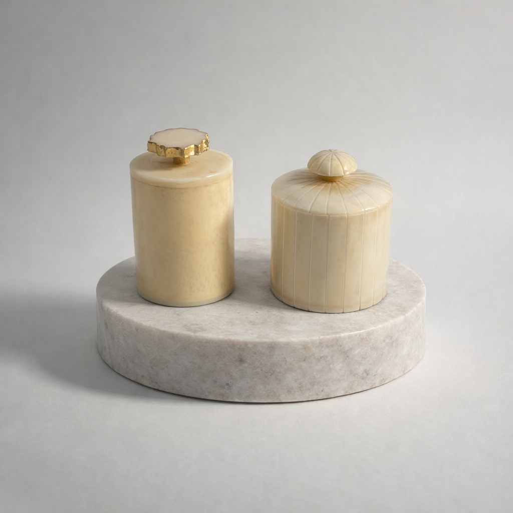 Cayley Storage Vessels- Cream Silique