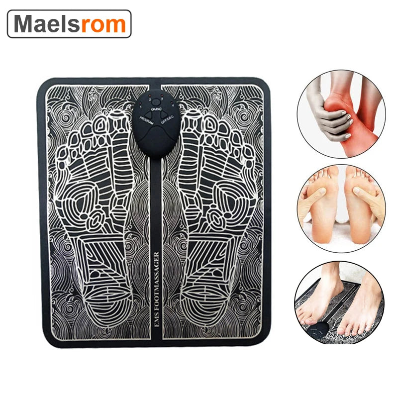 EMS Electric Massage Mat with Muscle Stimulator and TENS Therapy for Blood Circulation and Muscle Relaxation