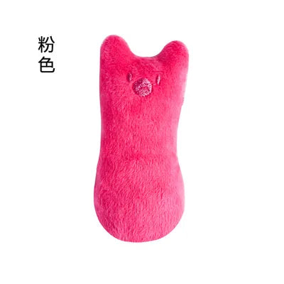 Teeth Grinding Catnip Toys Funny Interactive Plush Cat Toy Pet Kitten Chewing Vocal Toy Claws Thumb Bite Cat mint For Cats Dureve