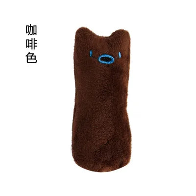 Teeth Grinding Catnip Toys Funny Interactive Plush Cat Toy Pet Kitten Chewing Vocal Toy Claws Thumb Bite Cat mint For Cats Dureve