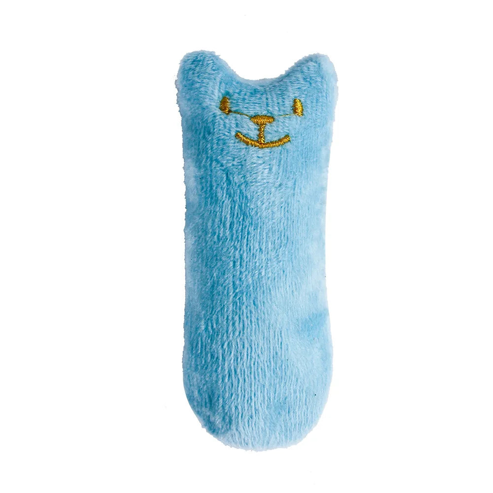 Teeth Grinding Catnip Toys Funny Interactive Plush Cat Toy Pet Kitten Chewing Vocal Toy Claws Thumb Bite Cat mint For Cats Dureve