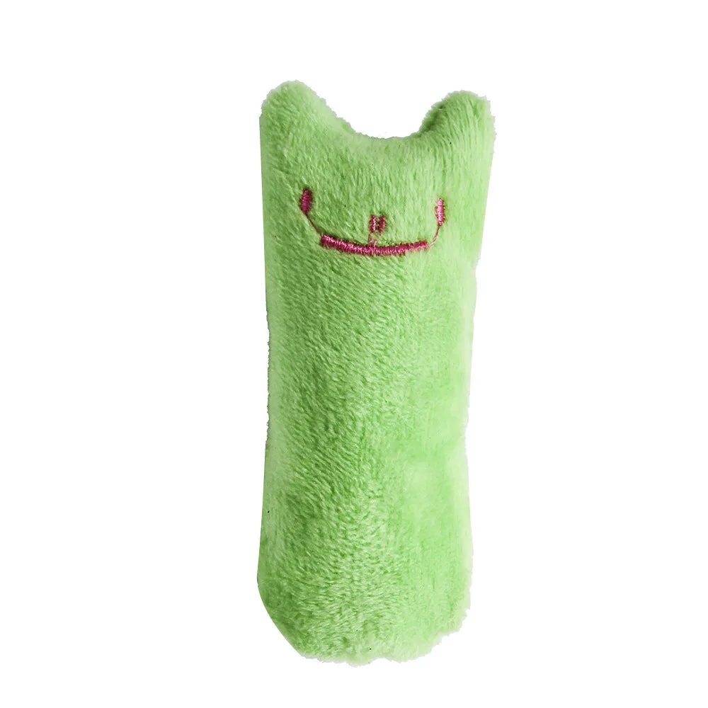 Teeth Grinding Catnip Toys Funny Interactive Plush Cat Toy Pet Kitten Chewing Vocal Toy Claws Thumb Bite Cat mint For Cats Dureve