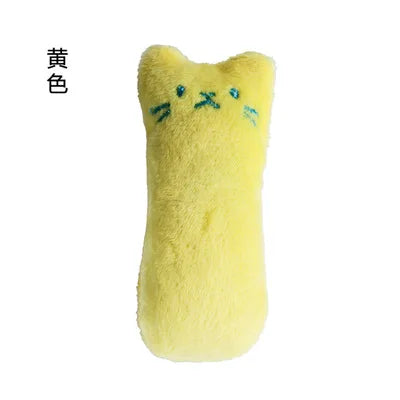 Teeth Grinding Catnip Toys Funny Interactive Plush Cat Toy Pet Kitten Chewing Vocal Toy Claws Thumb Bite Cat mint For Cats Dureve