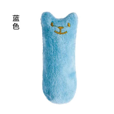 Teeth Grinding Catnip Toys Funny Interactive Plush Cat Toy Pet Kitten Chewing Vocal Toy Claws Thumb Bite Cat mint For Cats Dureve
