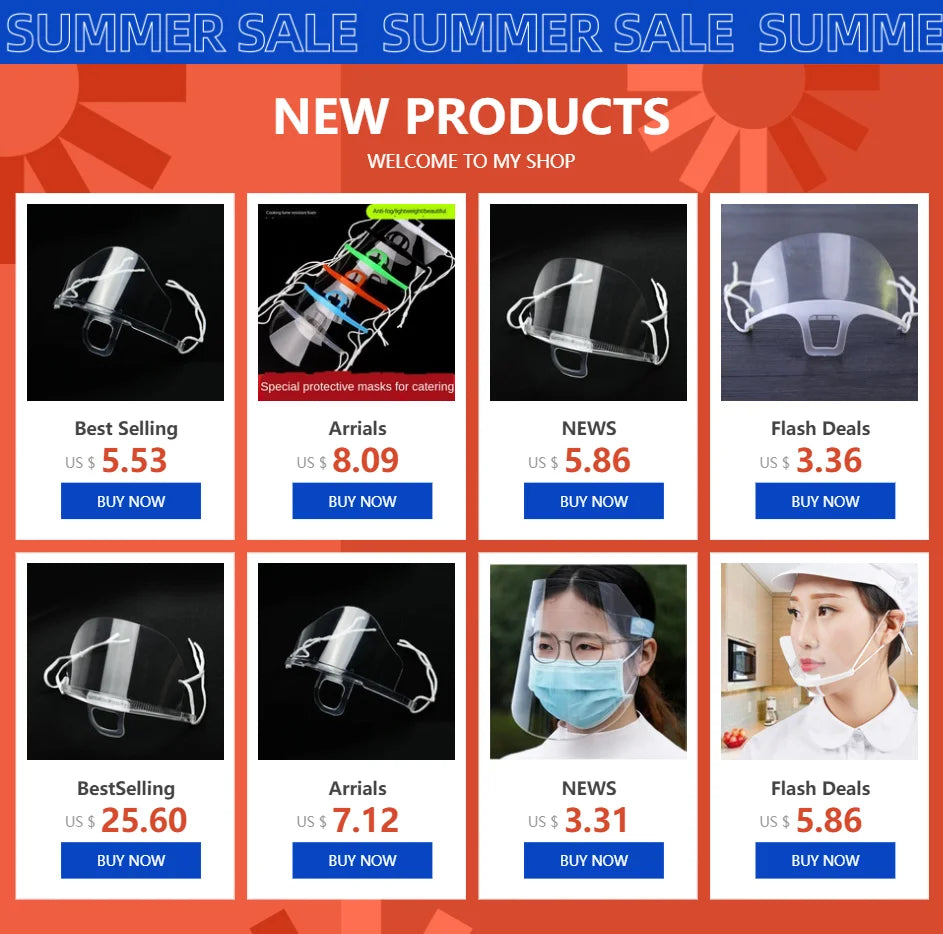 Full Face Protect Anti saliva Anti Foam Covering Dust-proof Safety Shield Tool Clear Face Mask Protect Eye Safety