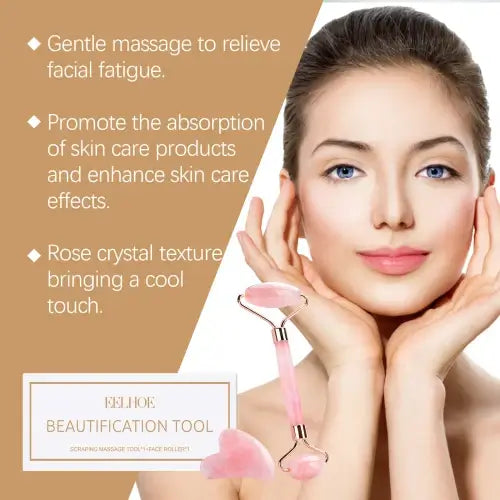 EELHOE Powder Roller Set Soothing Massage Facial Firming Skin Care Massager