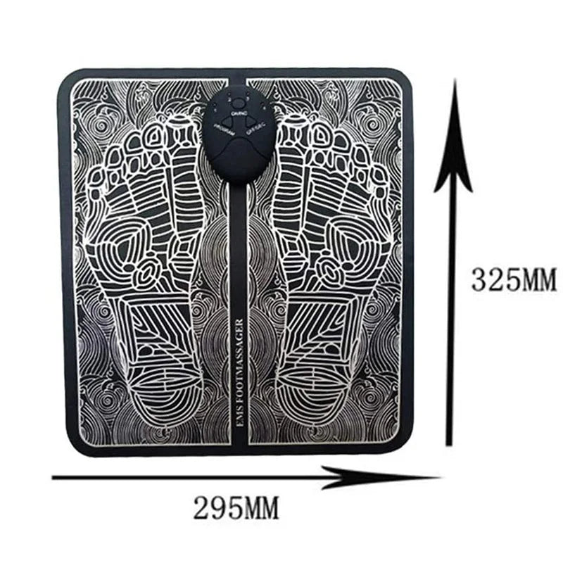 EMS Electric Massage Mat with Muscle Stimulator and TENS Therapy for Blood Circulation and Muscle Relaxation