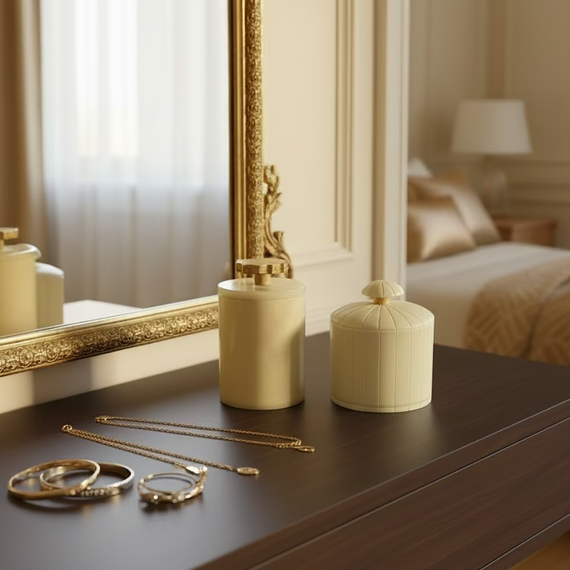 Cayley Storage Vessels- Cream Silique