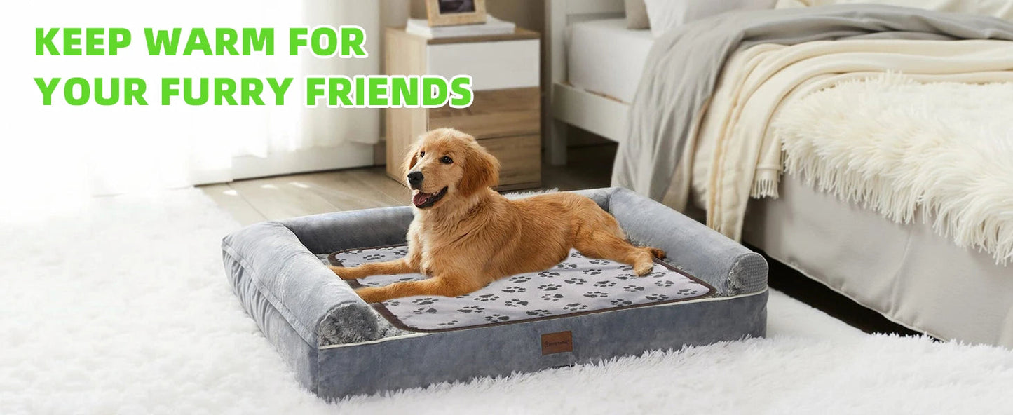 Pet Heating Pad, Electric Heated Pad for Dog Cat, Warm Mat Waterproof Dogs Cats Beds with Constant Temperature, Comfortable Dureve