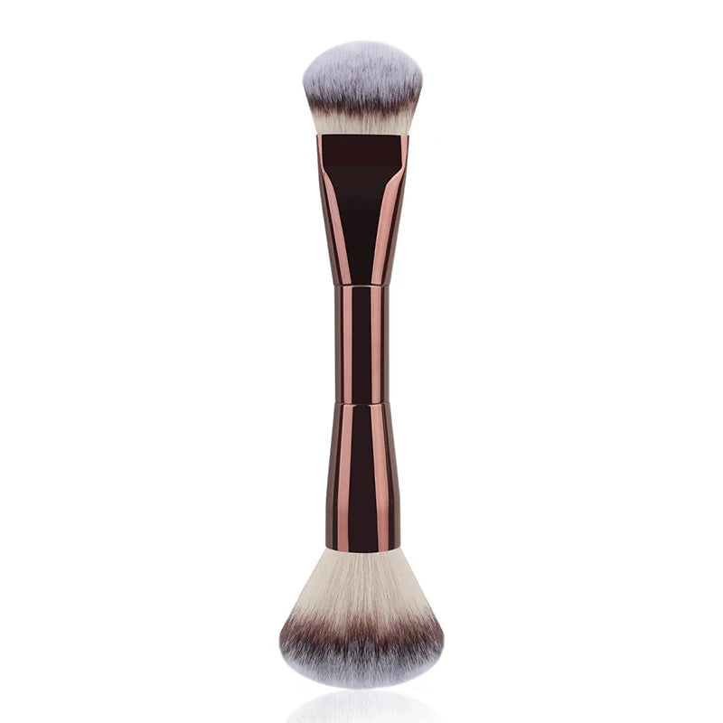 3 styles Double-headed Makeup Brush With Soft Bristles Foundation Brush Blush Brush BB Cream Makeup Brush Portable Makeup Tool