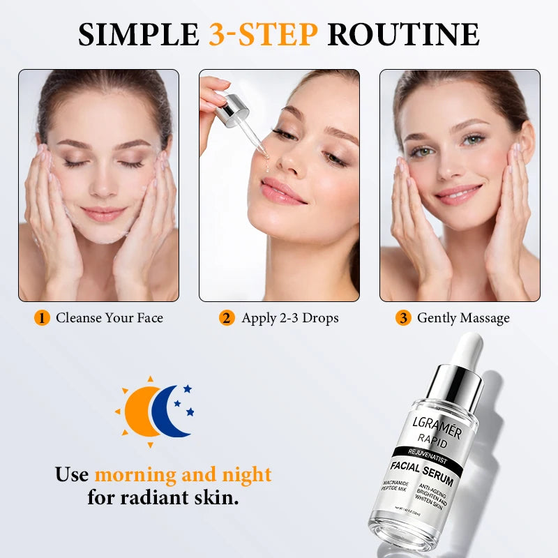 30ml / 50ml Facial Essence Reduce Fine Line Shrink Pores Tightening Wrinkle Remover Deep Hydrating Nourishing Anti Aging