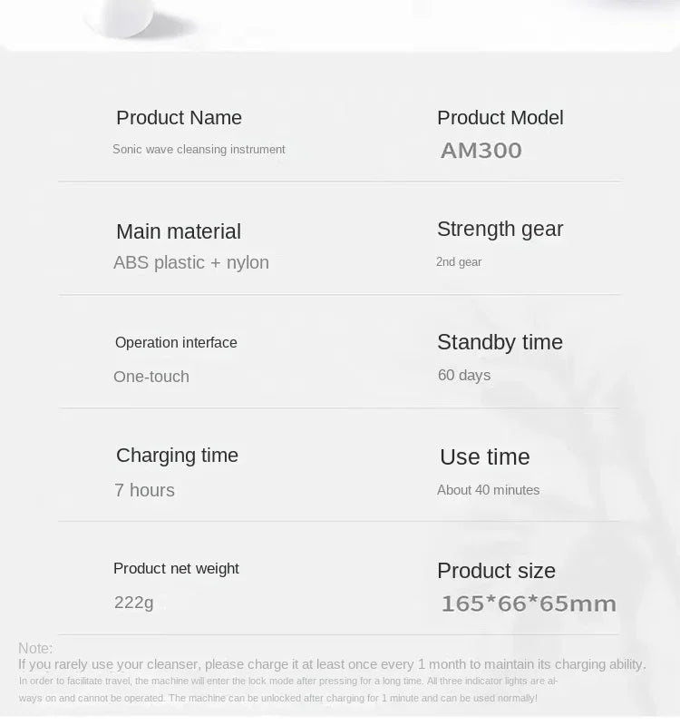 Cleansing Soft Hair Electric Face Brush Facial Men's and Women's Face Washing Beauty Household Pore Cleaning
