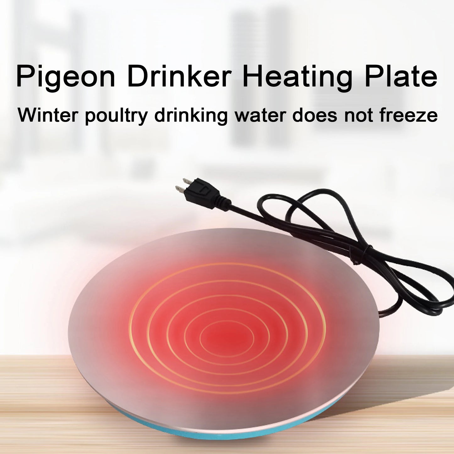Poultry Drinking Water Constant Temperature Base Safe and Durable Poultry Waterer Drinker Heated Base Farming Equipment 1Pc