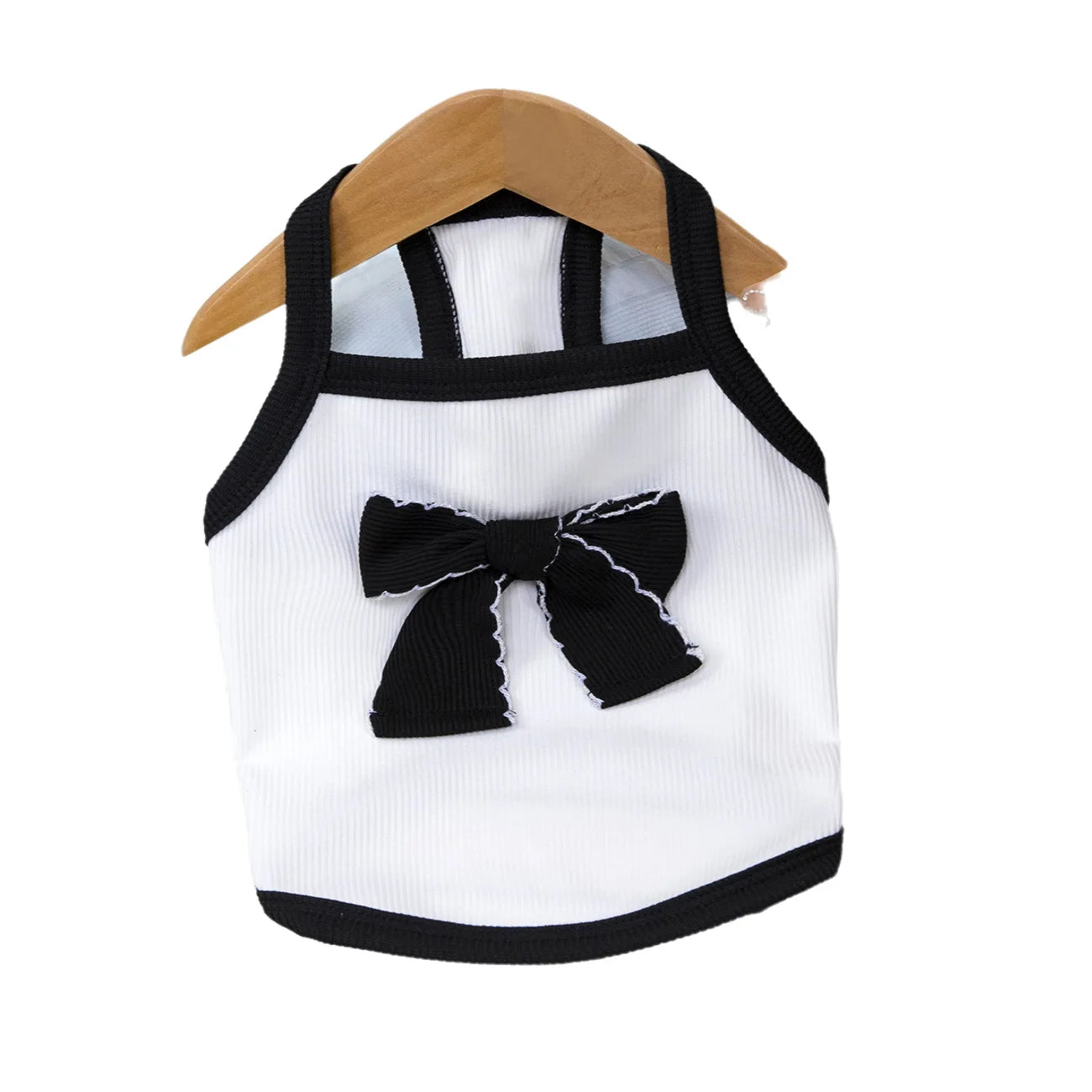 Pet Bow Vest Cat Clothes Thin Spring/summer Princess Camisole Vest Teddy Summer Simple Sun Protection Short Sleeved Shirt
