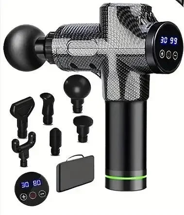 Fascia Gun Professional Fascia Gun Muscle Massager LCD Intelligent Variable Speed Vibration Electric Fascia Gun