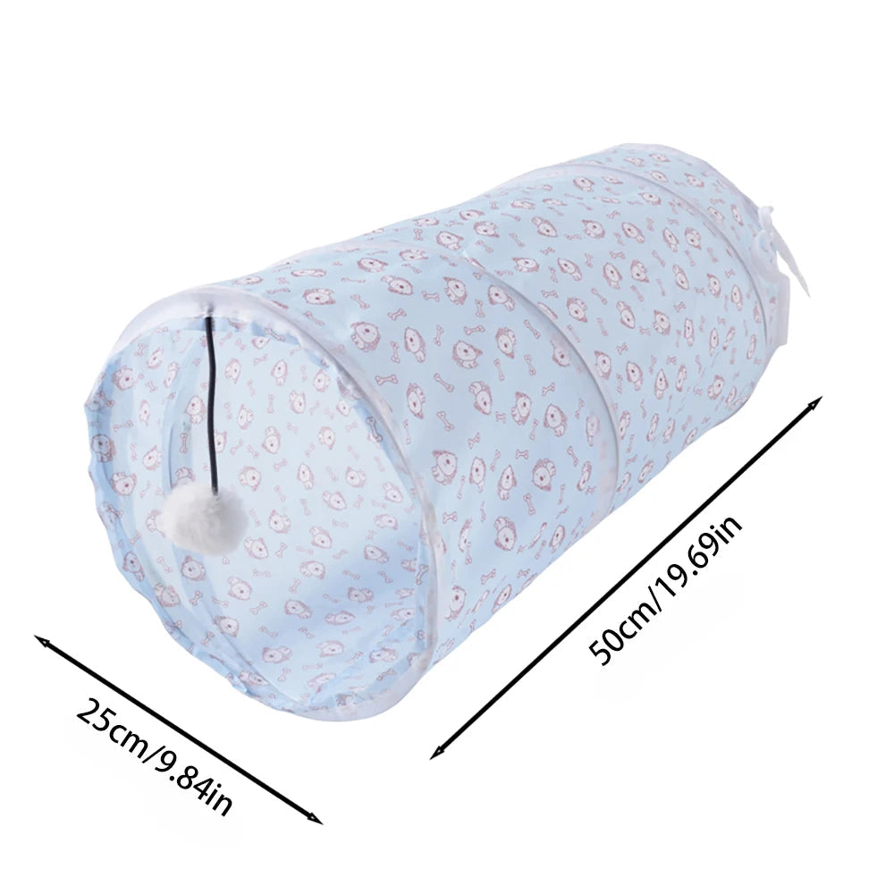 Cat Tunnel Pet Tube Collapsible Play Toy Indoor Outdoor Kitty Puppy Toys for Puzzle Exercising Hiding Training Dureve