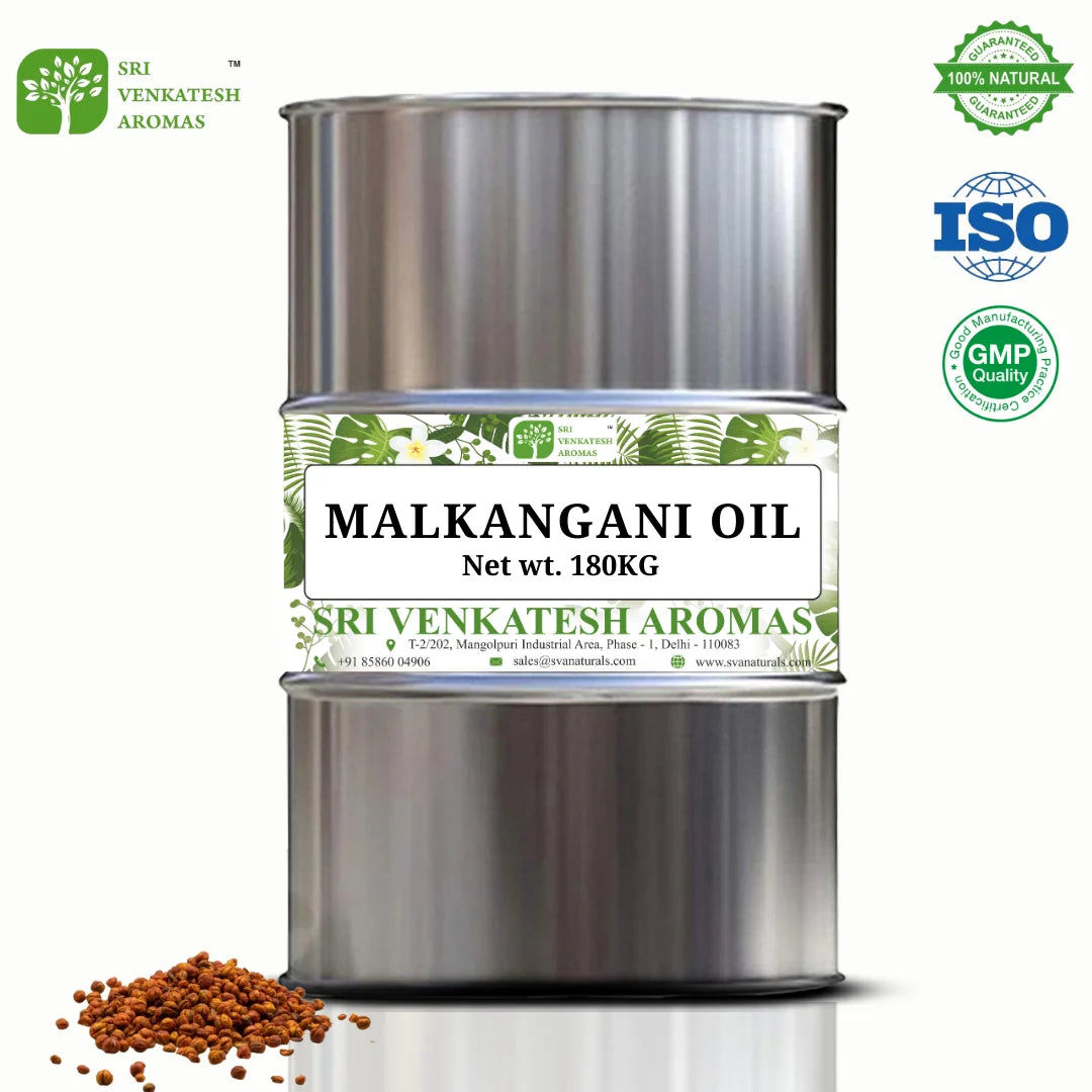 Botanical Malkangani Seed Oil | Herbal Carrier Oil | 5 kg Bulk | Hair Strength & Skin Care | Cosmetic Ingredient
