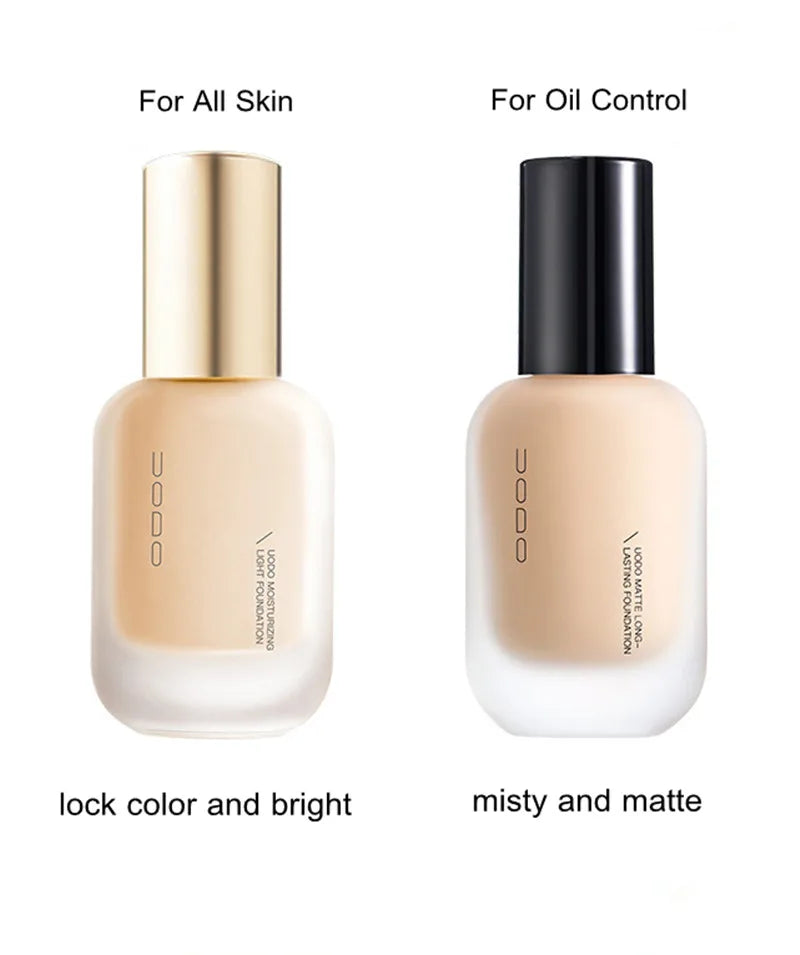UODO Matte Face Make Up Liquid Foundation Primer Oil Control Hydrating Moisturizing Concealer Skin Care Long-lasting