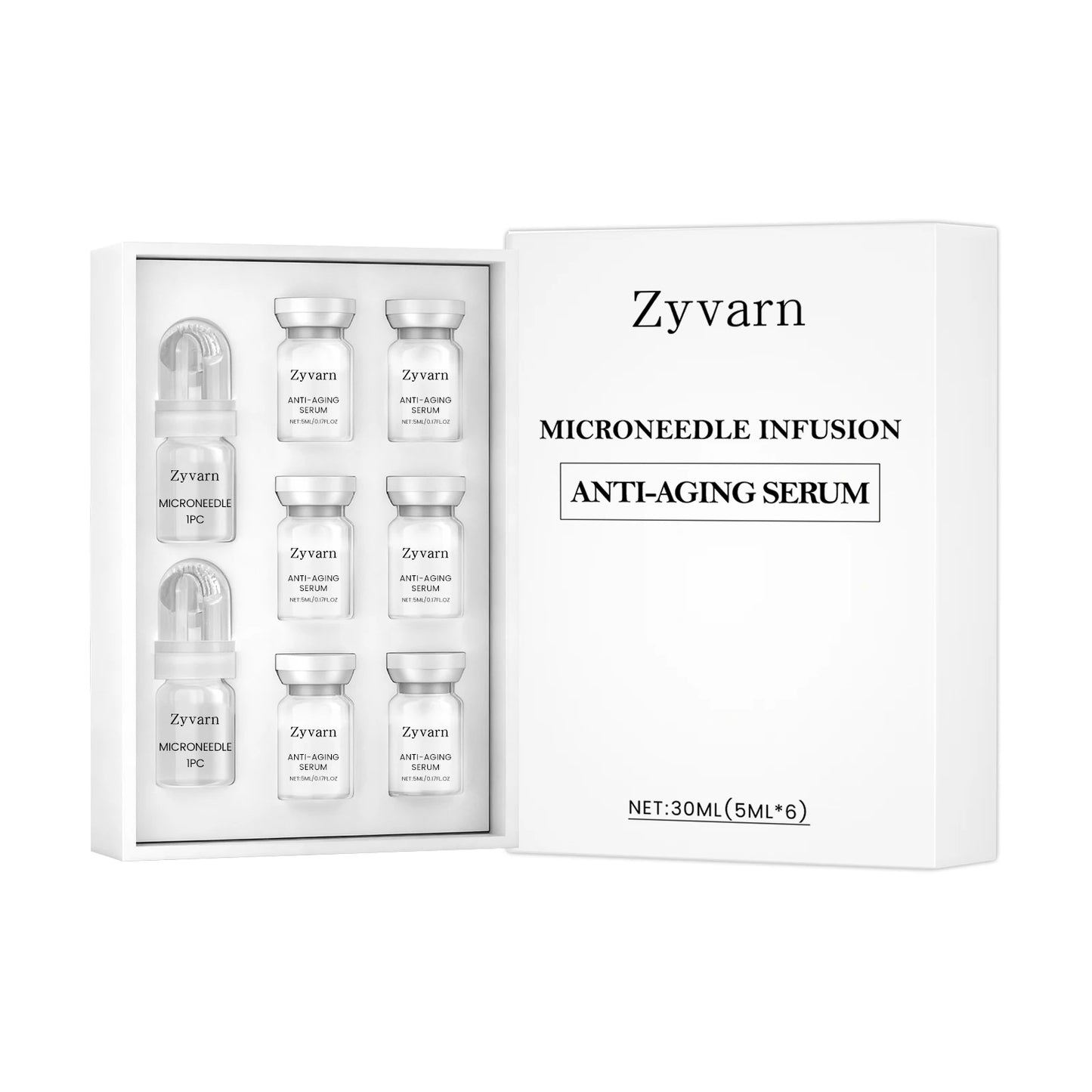 Facial Serum Roller Kit - Gentle Nourishing Formula for Delicate Skin, Improves Elasticity for Daily Skin Maintenance