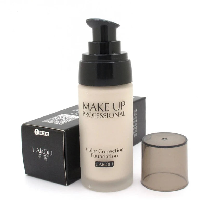 LAIKOU Makeup Base Face Liquid Foundation BB Cream Concealer Moisturizer Oil-control Whitening Makeup 40g
