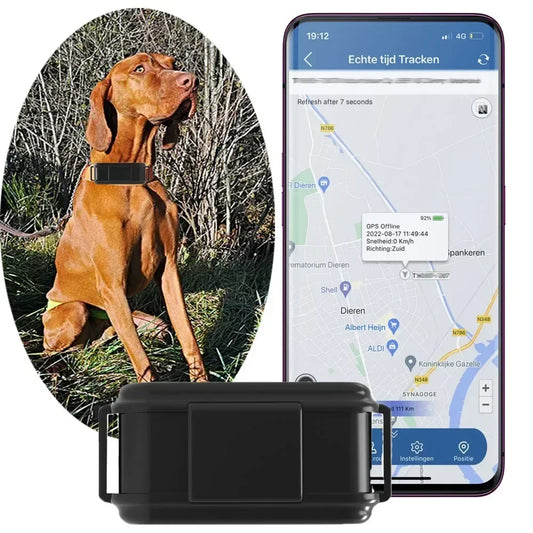 4G GPS Tracker for Hunting Dog Animal Shake Alarm Geofence Free APP Realtime Tracking GPS Locator 3000mAh Battery Voice Monitor