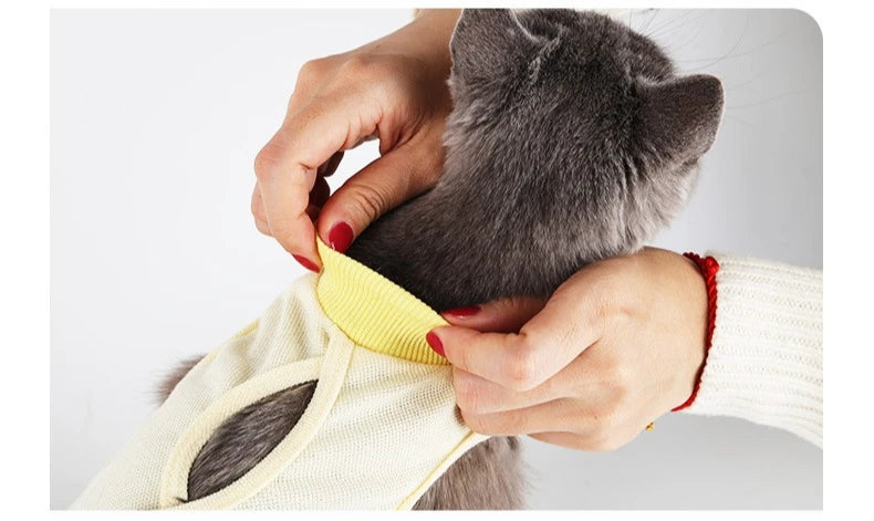Pet Anti-licking Sterilization Cat Surgery Suit for Small Medium Dog Vest Four-legged Jumpsuit Puppy Kitten Clothes Chihuahua