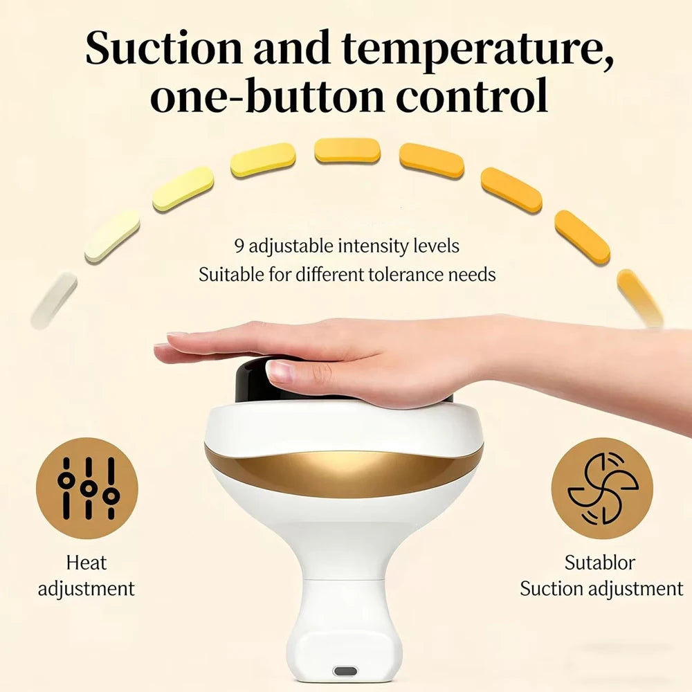 Electric Massage Meridian Brush, Universal Body Mud Scraping, Cupping Scraper, Abdominal and Back Massager, for Home Use