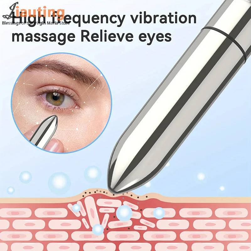 Mini Vibrating Massager Facial And Eye Massage Treatment Promotes Lotion Absorption Portable For Home And Travel Beauty Tool