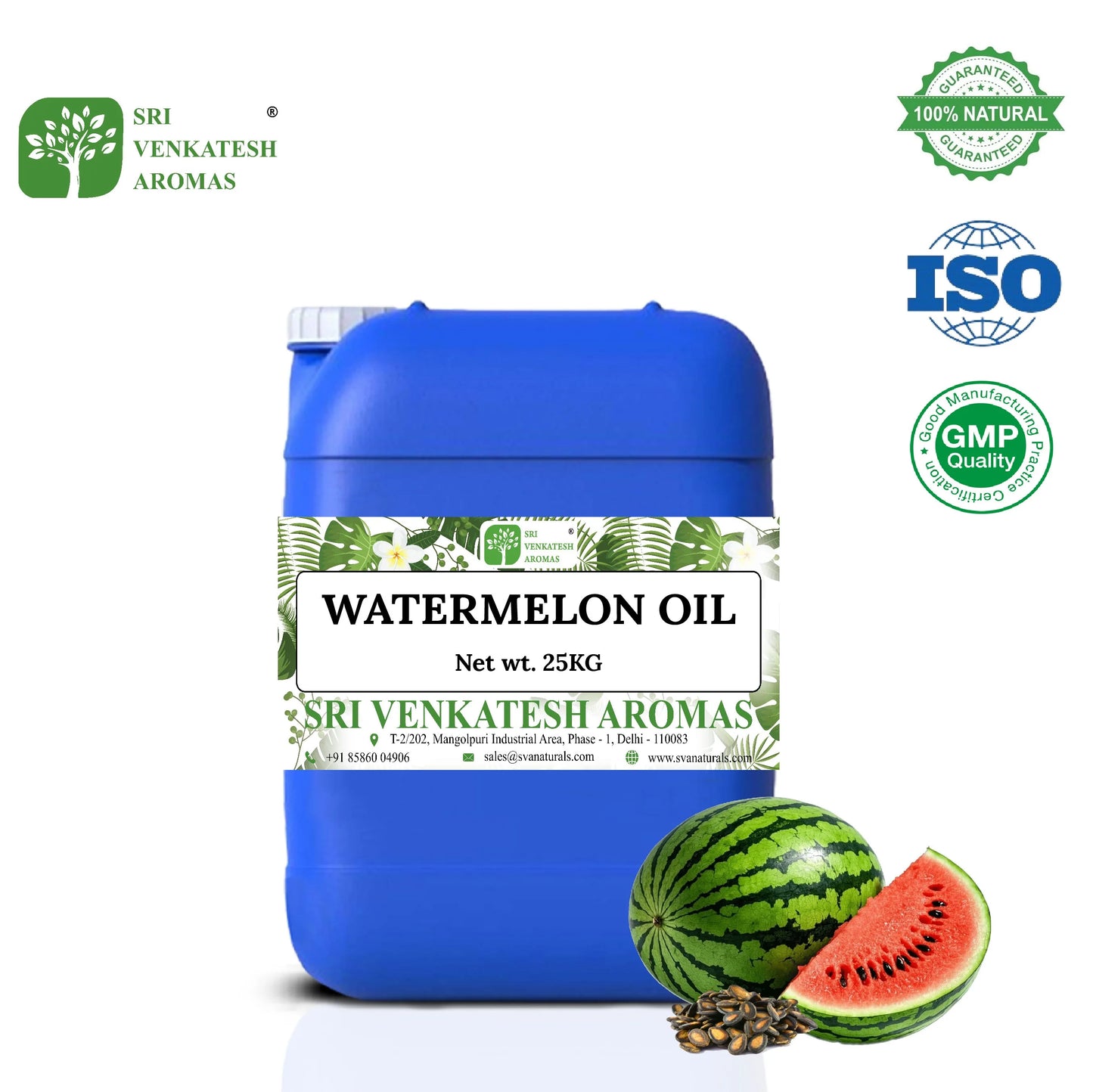Watermelon Seed Oil Natural Carrier Oil Cold Pressed Cosmetic Grade for Hair and Skin Care Use 1 kg Pack