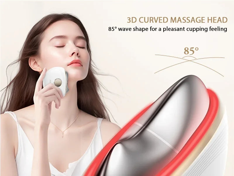 N Electric Guasha Massager EMS Face Lifting Anti-aging Remove Edema Firming Skin Clod Heat Scraping Skincare Beauty Device