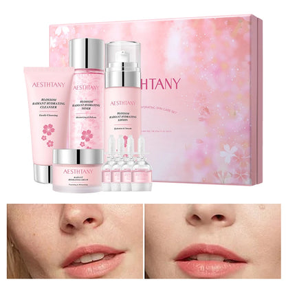 Moisturizing10pieces skin care set, hydrating, moisturizing,brightening and tender skin,whitening and moisturizing essence