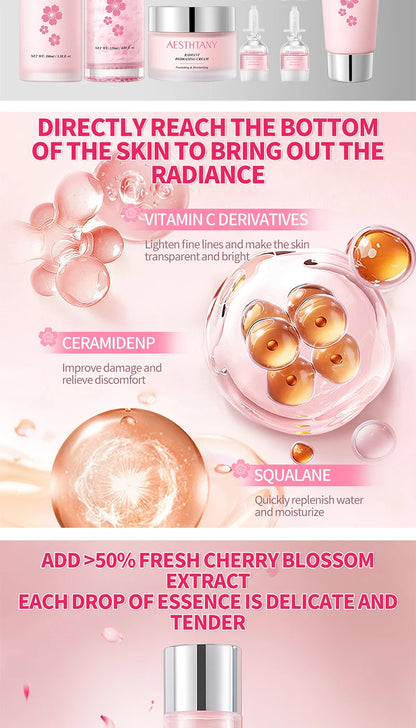 Moisturizing10pieces skin care set, hydrating, moisturizing,brightening and tender skin,whitening and moisturizing essence