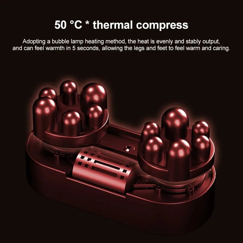 Smart Electric Leg Massager Heating Foot Therapy Hot Compression Shiatsu Kneading Roller Calf Muscle Relaxation Foot Spa Machine