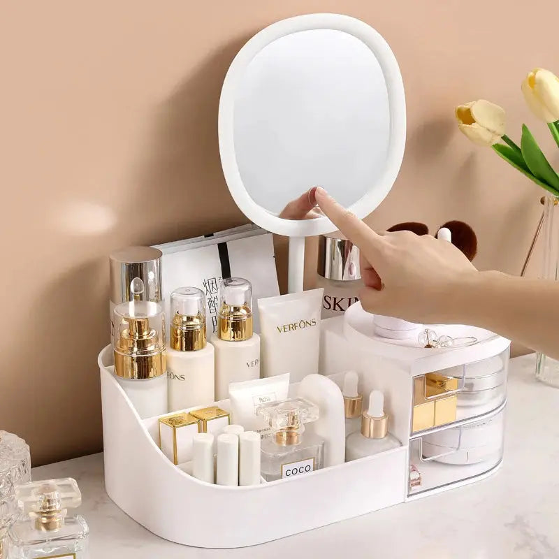 Makeup Storage Box with Mirror & Touch Light My Store 2