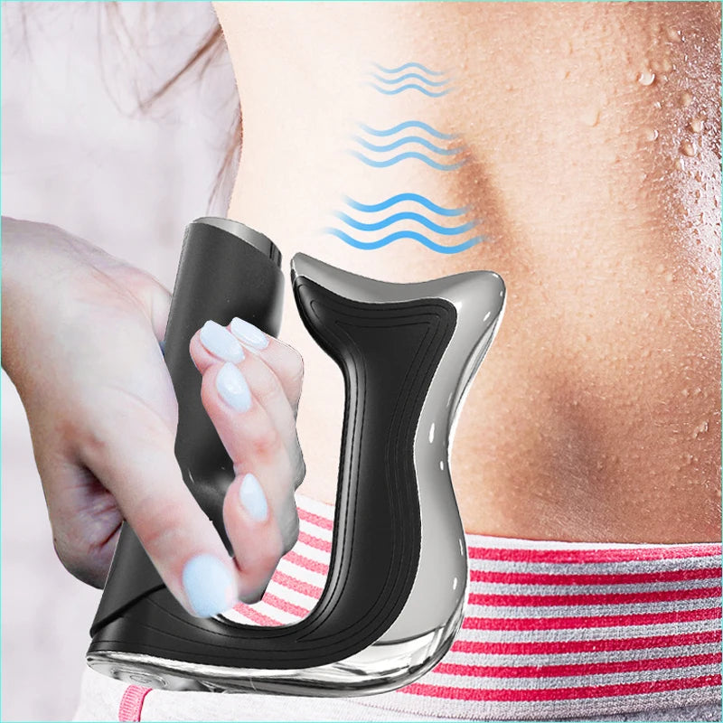 Fascia Massager Body Scraping NMES Muscle Stimulator Electric Fascial Tissue Gua Sha Tool Lymphatic Drainage Massage Pain Relief