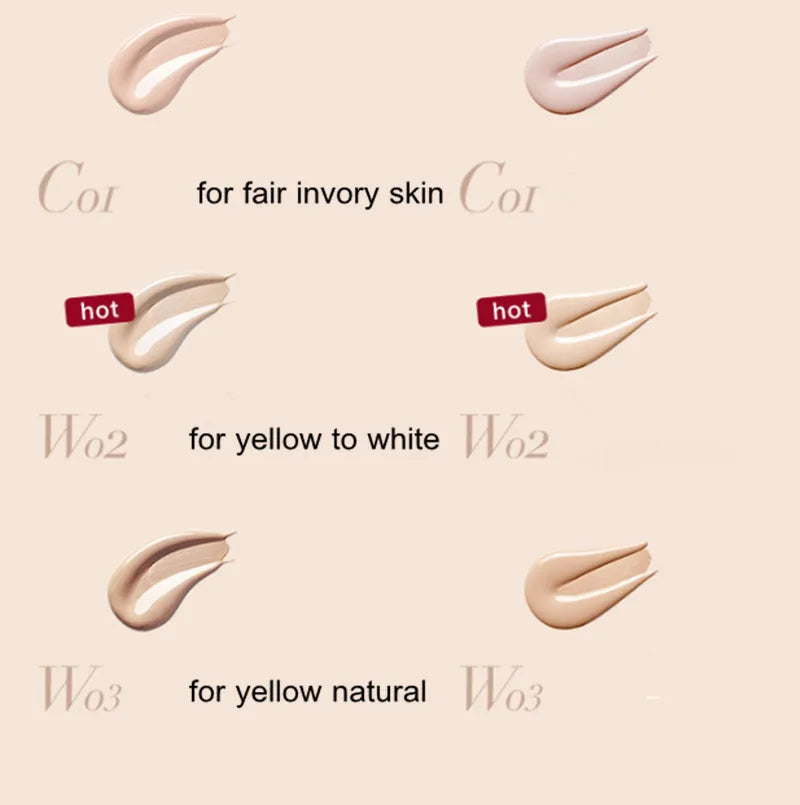 UODO Matte Face Make Up Liquid Foundation Primer Oil Control Hydrating Moisturizing Concealer Skin Care Long-lasting
