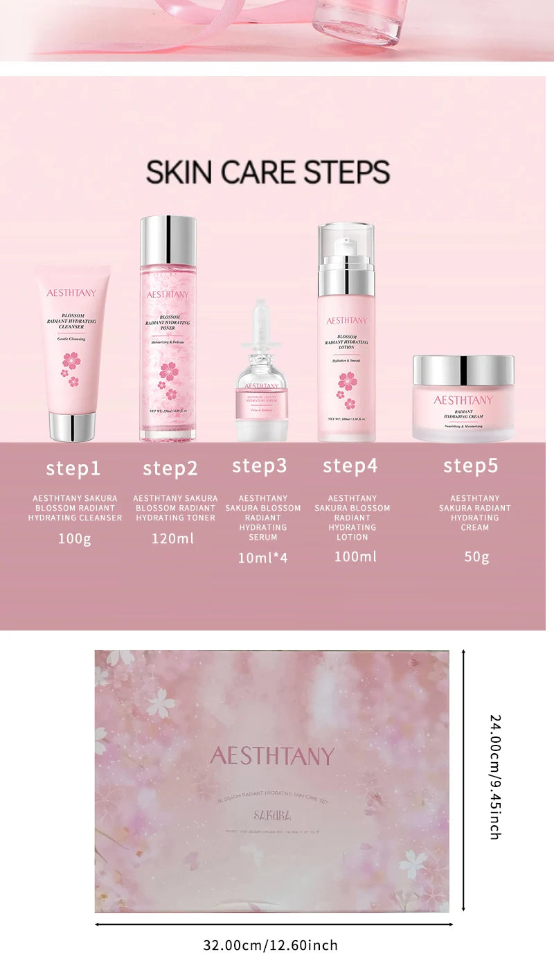 Moisturizing10pieces skin care set, hydrating, moisturizing,brightening and tender skin,whitening and moisturizing essence