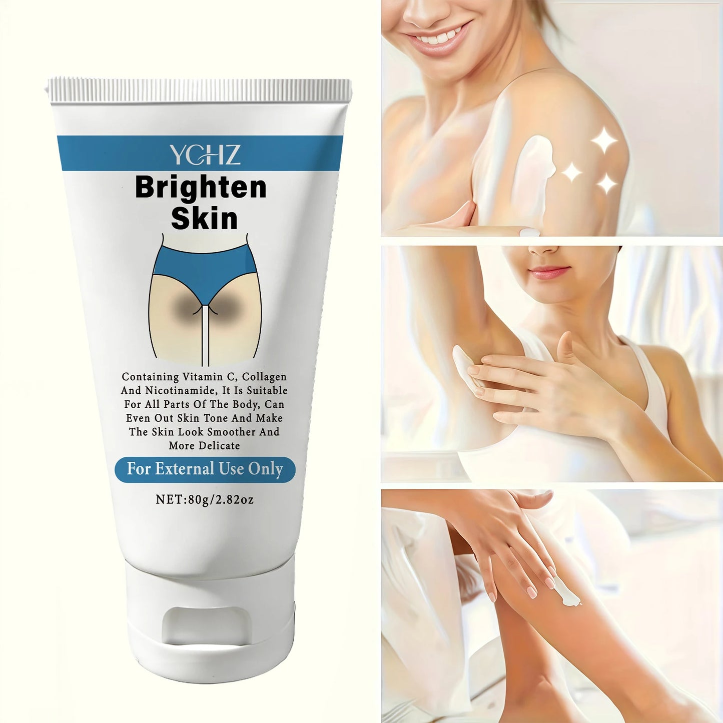 Skin Brightening Cream, Skin Brightening Moisturizing Cream, Deep Hydration, Refreshing and Non-Sticky, Moisturizing Skin Care Cream, Skin Care 80g