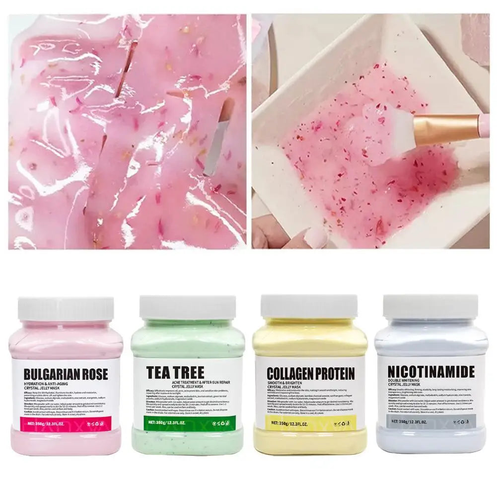 Jelly Mask for Facial Professional Rose Smooth Face Mask Skin Care, Hydrated Nourished Hydro Jelly Mask Powder,Gel Peel Off Mas