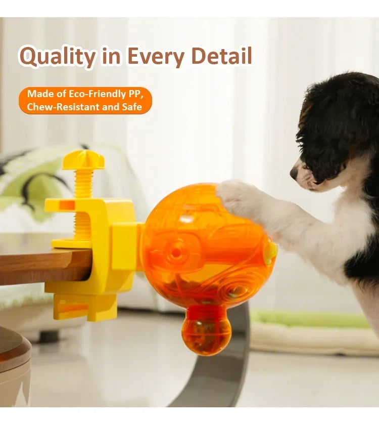 Pet Self-Service Feeder Dog Feeder Ball, Slow Food Dispenser Toy Pet Reward Machine for Small Dogs & Cats Anti-Gulping