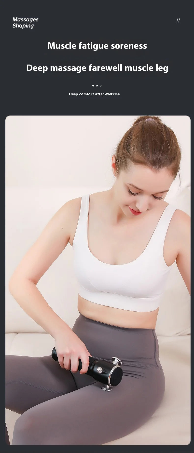Multi-function Fascia Release Instrument Three-dimensional High-frequency Vibration 4 Massage Areas Full Body Massage 3 Gear